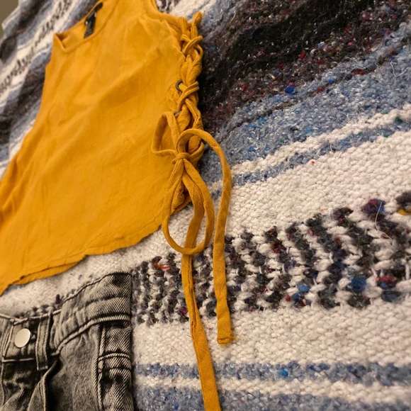 Yellow Crop Top - Picture 2 of 3